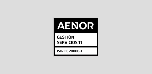 Certificado ISO 20000-1 AENOR Instrumentación y Componentes, S.A.