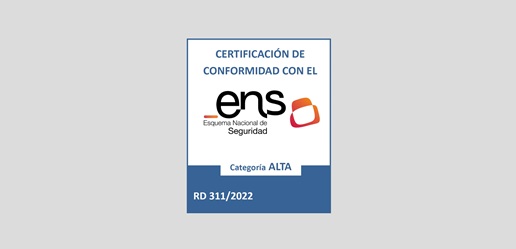Certificado de Conformidad&nbsp;con el Esquema Nacional de Seguridad